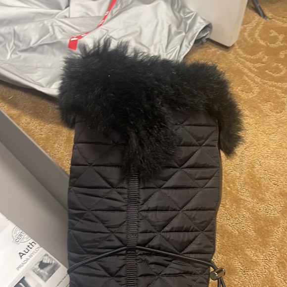 Prada nylon and fur lace up winter boots size 8 - Picture 9 of 16